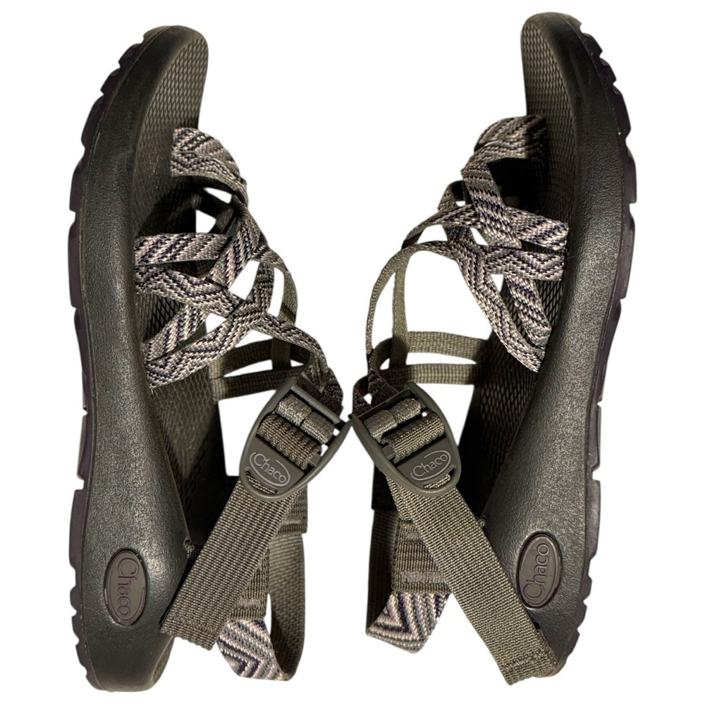 Chaco Women’s Size 6 Z/Cloud Sport Sandals Strappy Adjustable Hiking Gray Black - Picture 3 of 7